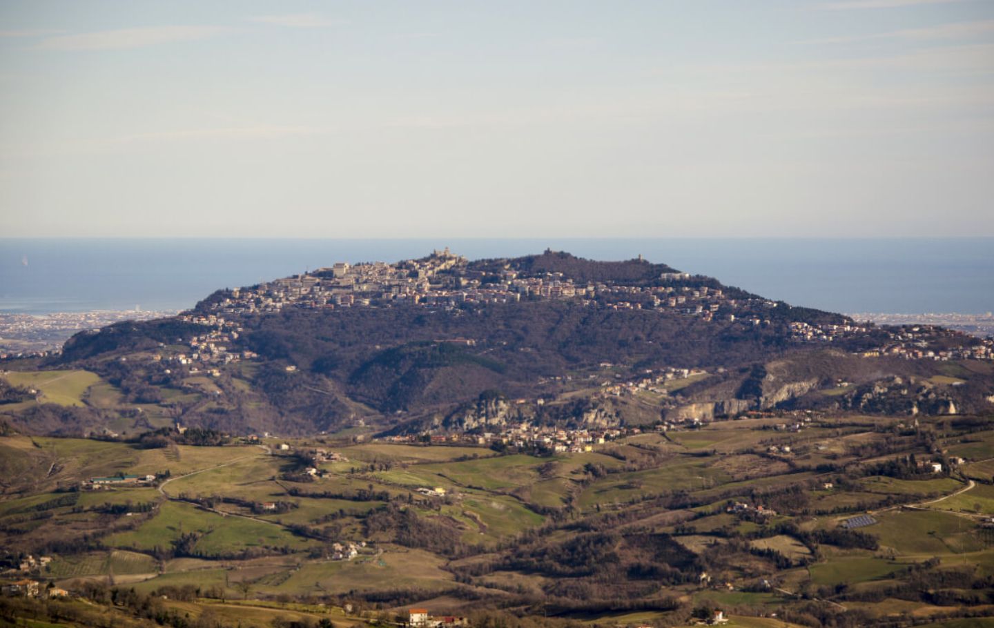 Bevölkerung und das Umland von San Marino