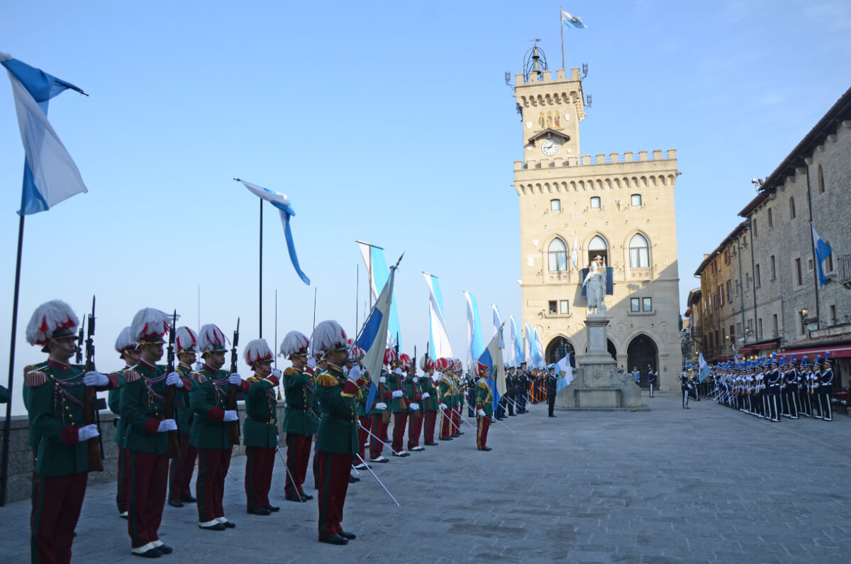 La facciata del palazzo